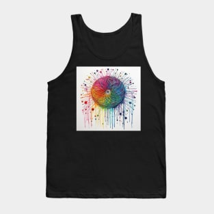 Psychedelic looking abstract illustration Tank Top